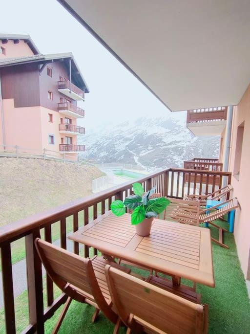 Appartamento Superbe T2, à 100 mètres des pistes, piscine d'été Valmeinier Esterno foto